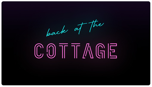 Back At The Cottage logo for retro film screenings Leeds
